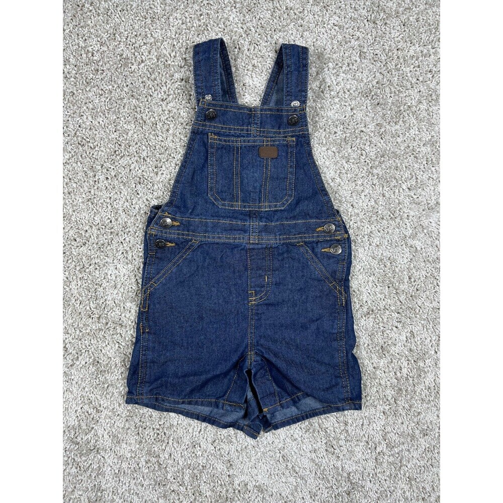 Lee Toddler 2T Denim Shortalls Overalls Blue Jean Bib Shorts Unisex
